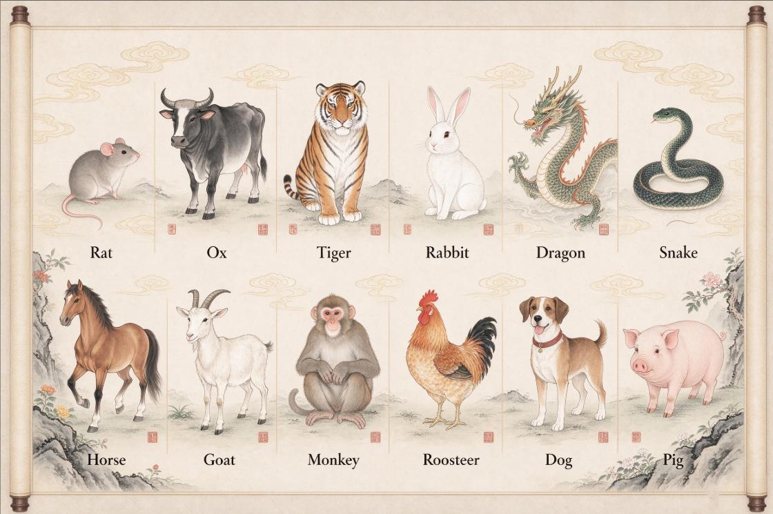 The 12 Chinese Zodiac Signs Explained: Order, Meanings, Legend, and Modern Use