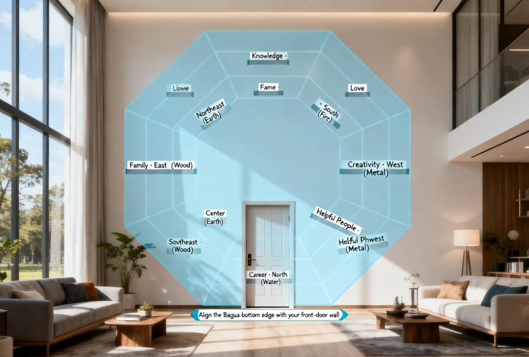 Feng Shui Five Elements & Bagua Map: Complete Guide to Wu Xing and the Eight Directions